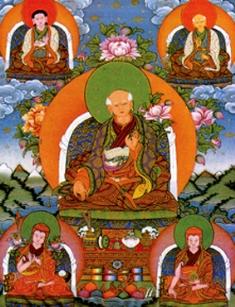 5 founding masters of Sakya Order