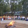 Aenpo Kyabgon performs Fire Puja with H.E. Luding Khen Rinpoche during a week long retreat in 2005